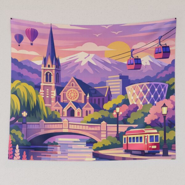 Item preview, Christchurch Travel Poster designed and sold by MatthewHeights.
