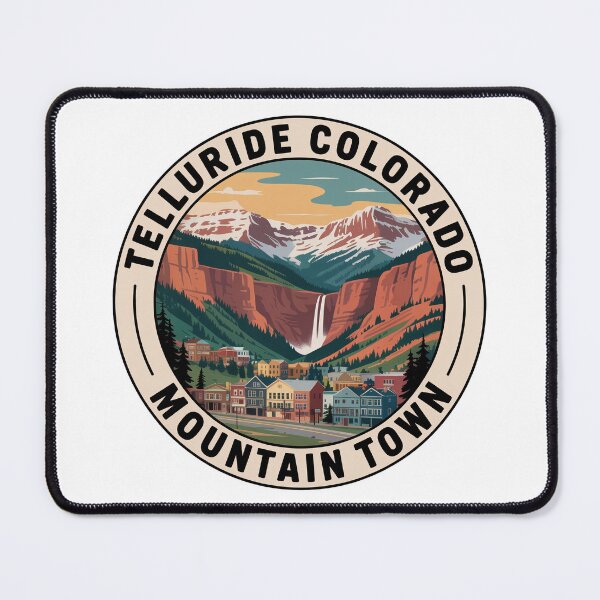 Item preview, Telluride Colorado Mountain Town Sticker – Vintage San Juan Mountains Travel Design designed and sold by pod24.