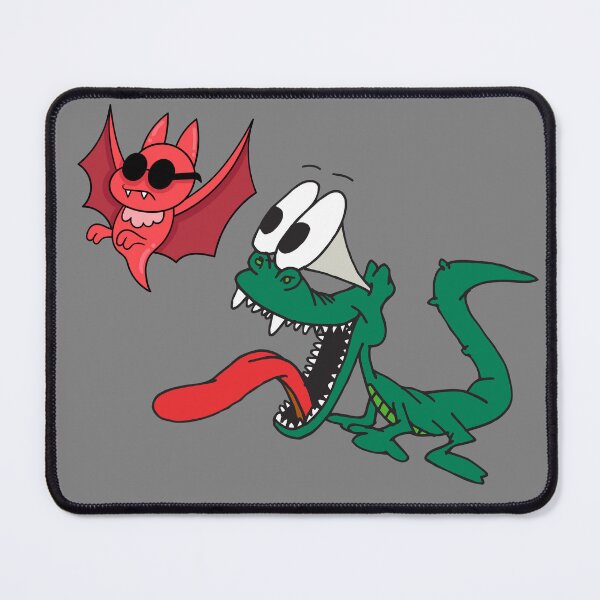 Item preview, Funny Expressive Green Lizard and Red Bat designed and sold by ChathuStrokes.