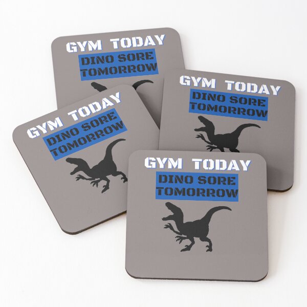 Item preview, Gym Today Dino Sore Tomorrow - Funny Dinosaur Gym Pun T-Shirt designed and sold by BearLoveDesign.