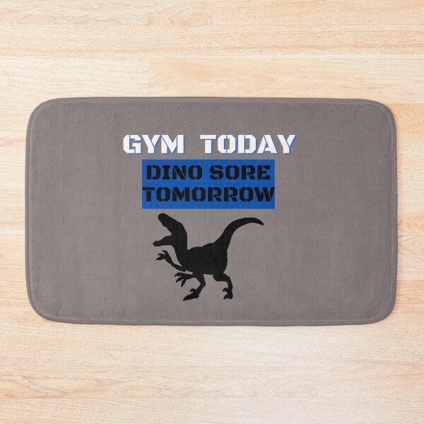 Item preview, Gym Today Dino Sore Tomorrow - Funny Dinosaur Gym Pun T-Shirt designed and sold by BearLoveDesign.