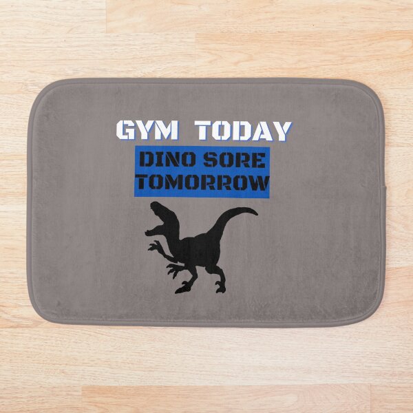 Item preview, Gym Today Dino Sore Tomorrow - Funny Dinosaur Gym Pun T-Shirt designed and sold by BearLoveDesign.