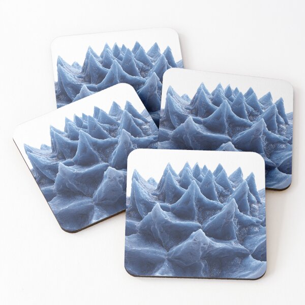 Item preview, Abstract Blue Crystalline Spikes with Detailed Texture Isolated designed and sold by Niageadon.