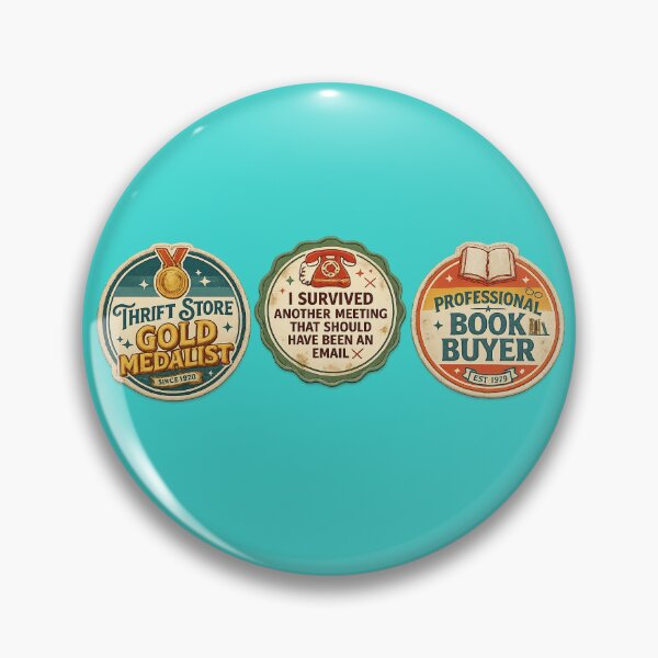 Item preview, I Survived Another Meeting That Should Have Been An Email Vintage Embroidered Badge Sticker designed and sold by irfanshikh.
