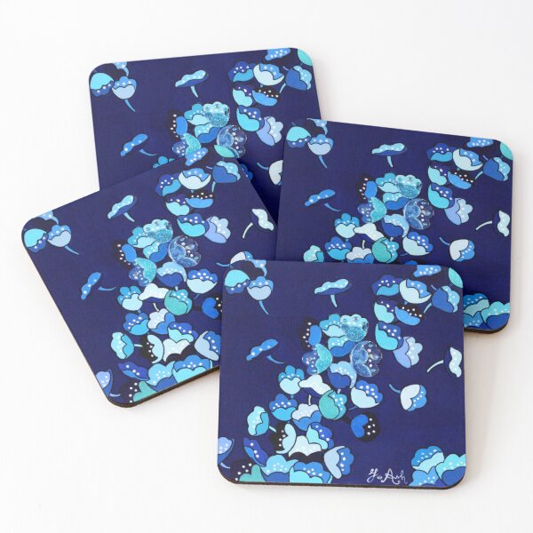 Item preview, Small blue flowers 1 designed and sold by Ginette Ash.