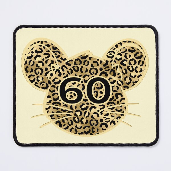 Item preview, 60th birthday Leopard Mouse designed and sold by minimalartstory.