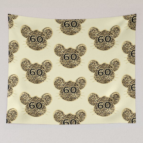 Item preview, 60th birthday Leopard Mouse designed and sold by minimalartstory.