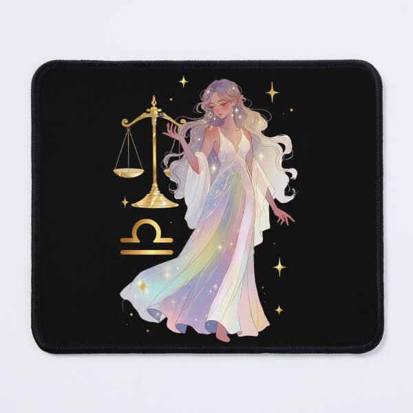 Item preview, Animated Libra Woman Holding Scales Zodiac,Libra Zodiac Cartoon Woman Balance Scales designed and sold by OLYUS.