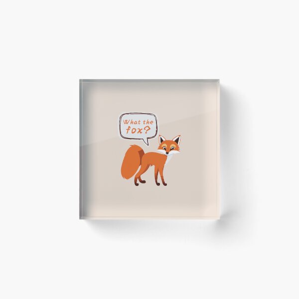 Item preview, What the fox? | Animal Fox Pun designed and sold by wonderxwander.