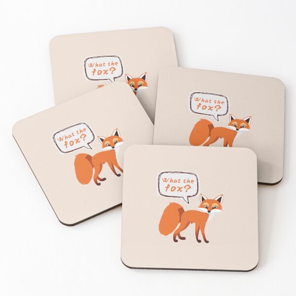 Item preview, What the fox? | Animal Fox Pun designed and sold by wonderxwander.