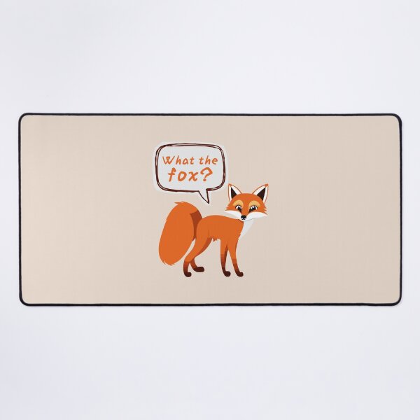 Item preview, What the fox? | Animal Fox Pun designed and sold by wonderxwander.