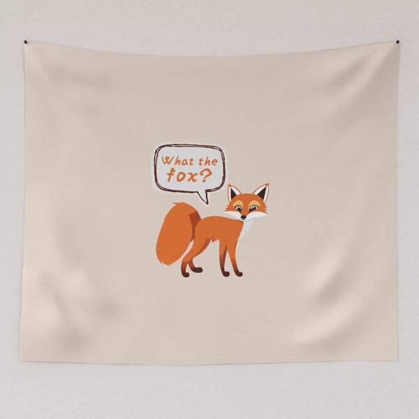 Item preview, What the fox? | Animal Fox Pun designed and sold by wonderxwander.