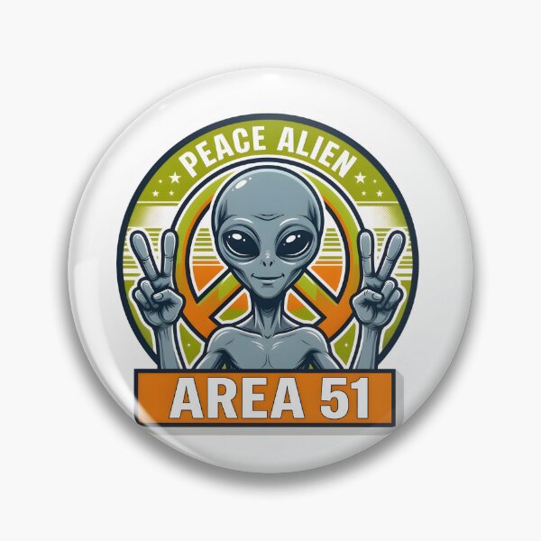 Item preview, Area 51 Peace Alien designed and sold by RobertMartinArt.