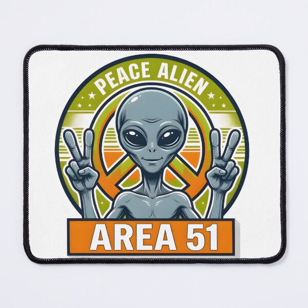 Item preview, Area 51 Peace Alien designed and sold by RobertMartinArt.
