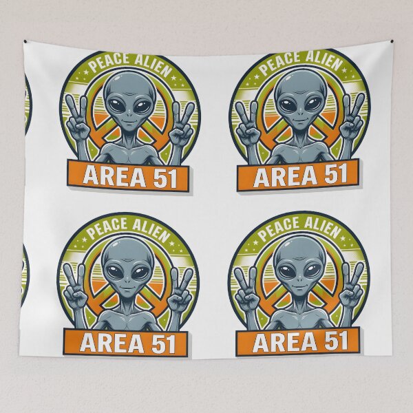 Item preview, Area 51 Peace Alien designed and sold by RobertMartinArt.