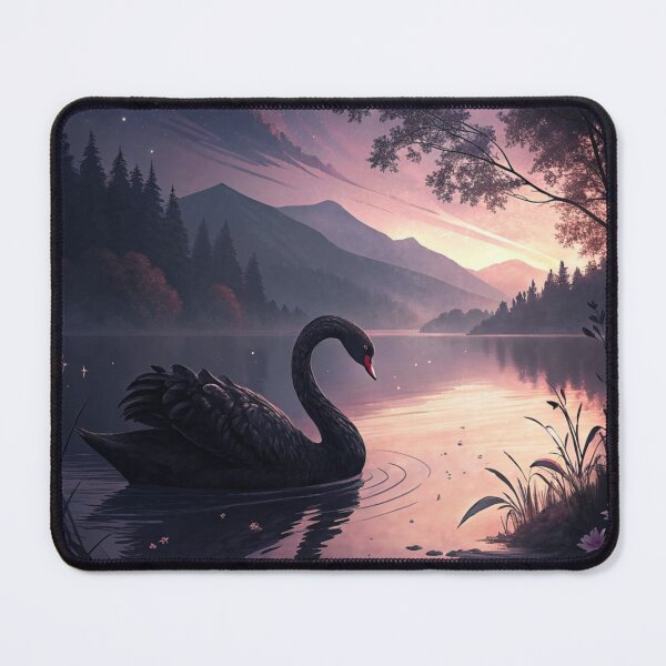 Item preview, The Black Swan Painting designed and sold by Ink And Inspire.