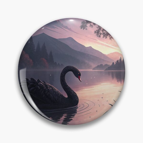 Artikelvorschau, Das Gemälde „Der schwarze Schwan“ entworfen und verkauft von Ink And Inspire.