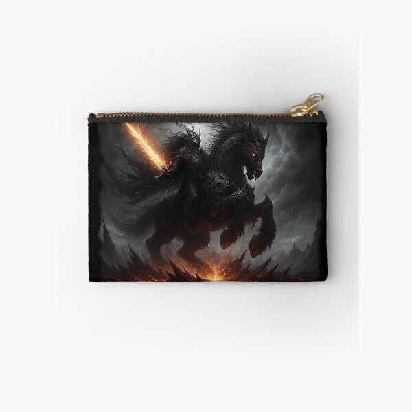 Item preview, Hellfire Abyssal Knight & Demonic Steed | Dark Fantasy Art designed and sold by MouradStudio.