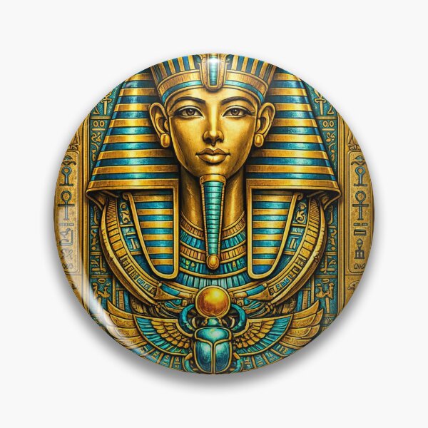 Item preview, Tutankhamun art inspired – Falcon, Ankh and Sacred Cobra Art designed and sold by GulfSignature.