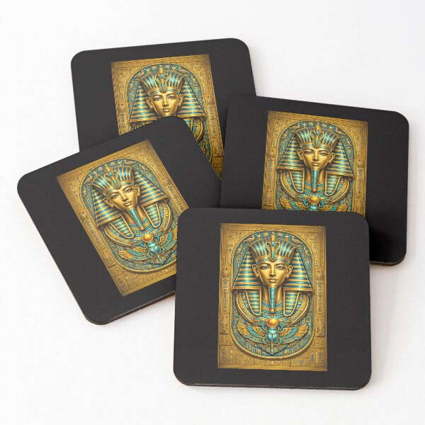 Item preview, Tutankhamun art inspired – Falcon, Ankh and Sacred Cobra Art designed and sold by GulfSignature.