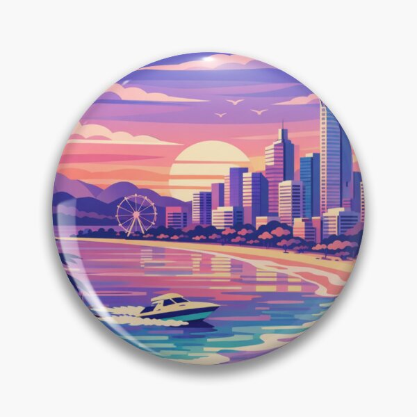 Item preview, Gold Coast  Travel Poster designed and sold by MatthewHeights.
