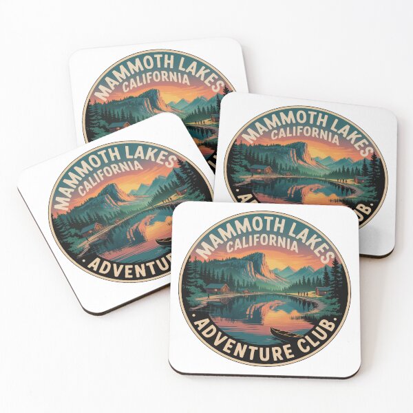 Item preview, Mammoth Lakes California Adventure Club Vintage Mountain Travel Badge designed and sold by pod24.