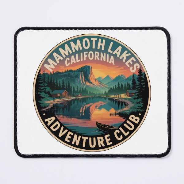 Item preview, Mammoth Lakes California Adventure Club Vintage Mountain Travel Badge designed and sold by pod24.