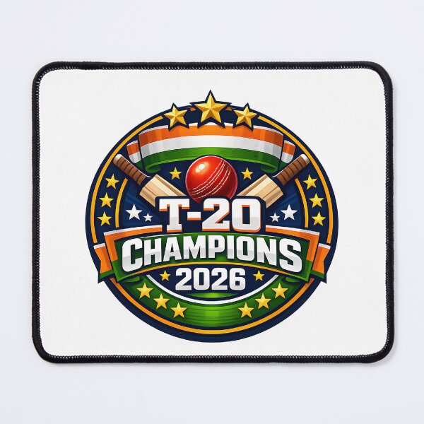 Item preview, India T20 Cricket Champions 2026 Victory Badge designed and sold by MimsTees.