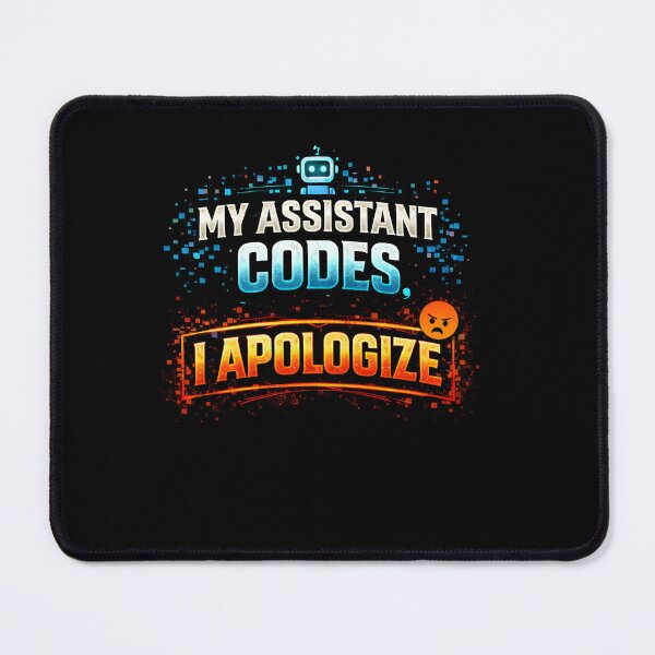 Item preview, My Assistant Codes, I Apologize Funny AI Developer Design designed and sold by FunnyDesignsArt.