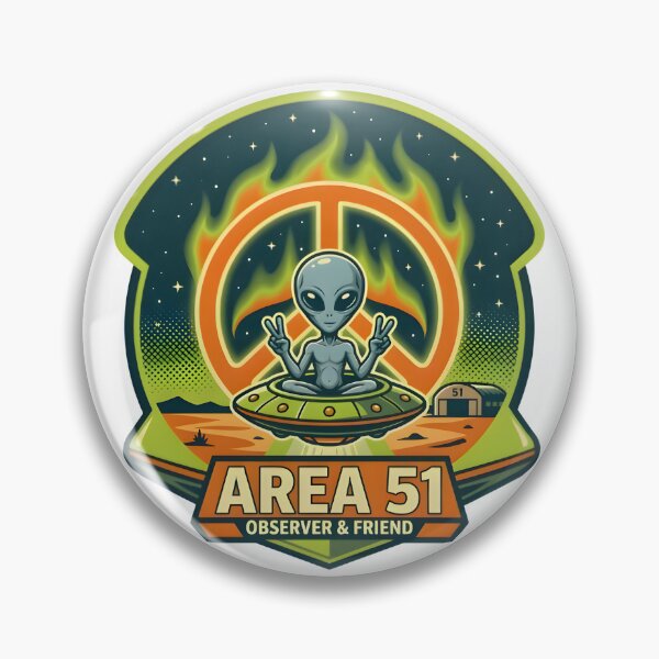 Item preview, Area 51 Peace Alien designed and sold by RobertMartinArt.