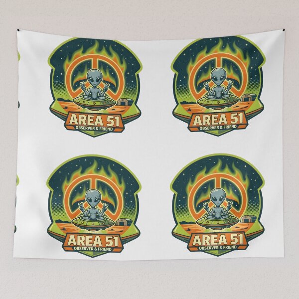 Item preview, Area 51 Peace Alien designed and sold by RobertMartinArt.