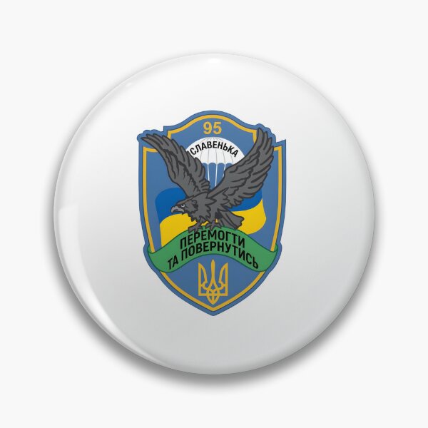 Item preview, Ukrainian 95th Air Assault Brigade Military Emblem Patch designed and sold by CharlieDesings.