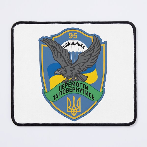 Item preview, Ukrainian 95th Air Assault Brigade Military Emblem Patch designed and sold by CharlieDesings.