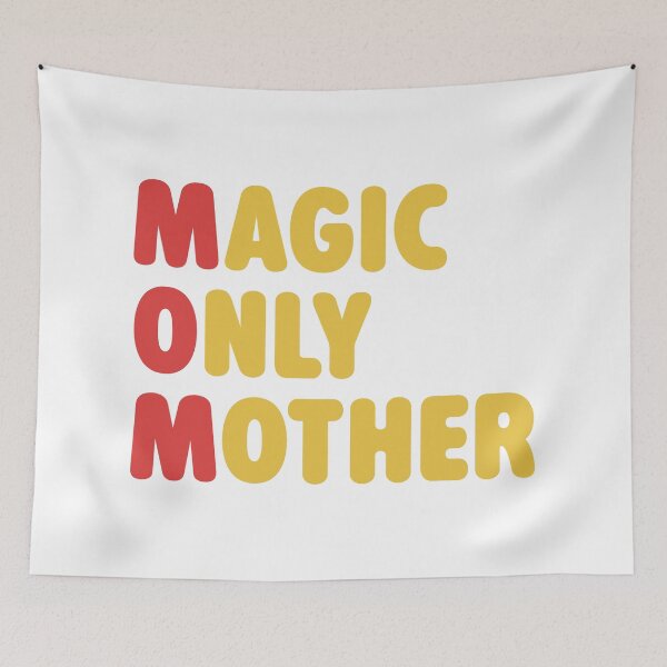Item preview, Magic Only Mother MOM Acronym Retro Typography designed and sold by PrintAtelier.
