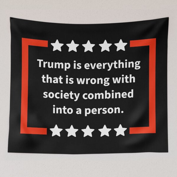 Item preview, Trump is a personification of all that is wrong with society.  designed and sold by Rachel the Artist .