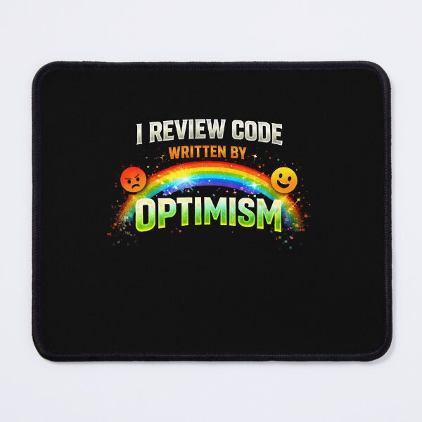 Item preview, I Review Code Written by Optimism Funny Code Review Design designed and sold by FunnyDesignsArt.