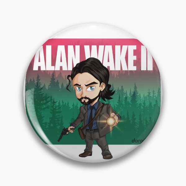 Item preview, Fan art chibi version illustration of the video game Alan Wake 2 designed and sold by daroilustra..