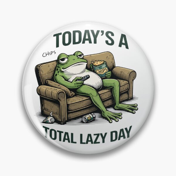 Item preview, Lazy Frog – Today’s a Total Lazy Day designed and sold by KaphzeShop.