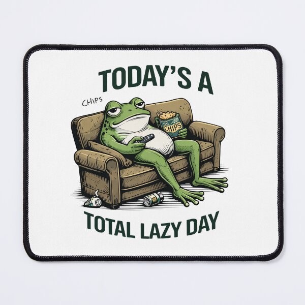 Item preview, Lazy Frog – Today’s a Total Lazy Day designed and sold by KaphzeShop.