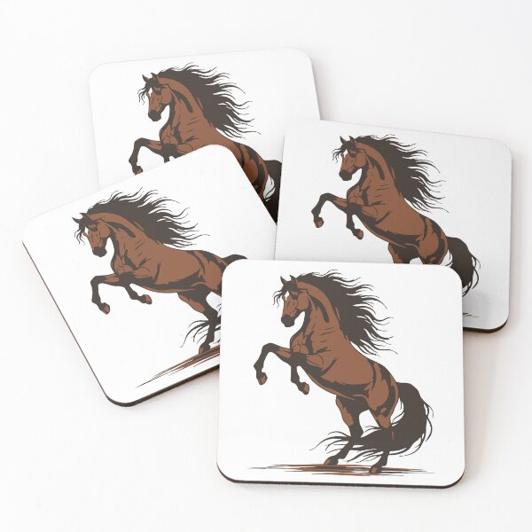 Item preview, Rearing Horse, Wild Stallion, Equestrian Illustration designed and sold by PixelStudioBe.