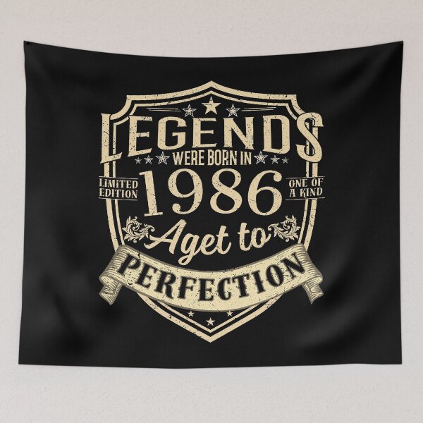 Item preview, Legends Were Born In 1986 Aged To Perfection Vintage Birthday Gift designed and sold by MixedVibes Co..