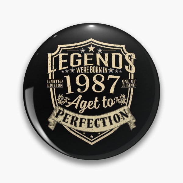 Item preview, Legends Were Born In 1987 Aged To Perfection Vintage Birthday Gift designed and sold by MixedVibes Co..
