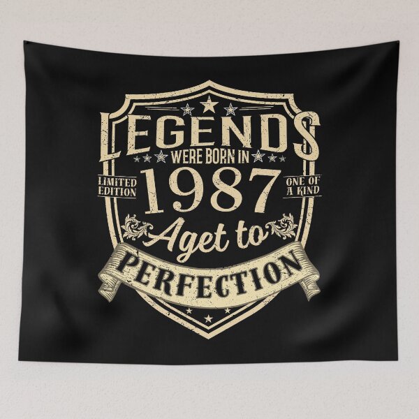 Item preview, Legends Were Born In 1987 Aged To Perfection Vintage Birthday Gift designed and sold by MixedVibes Co..