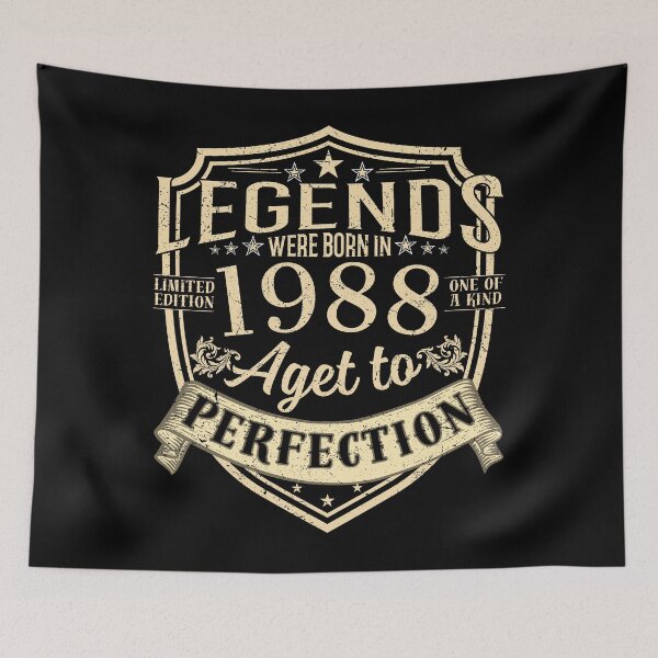Item preview, Legends Were Born In 1988 Aged To Perfection Vintage Birthday Gift designed and sold by MixedVibes Co..