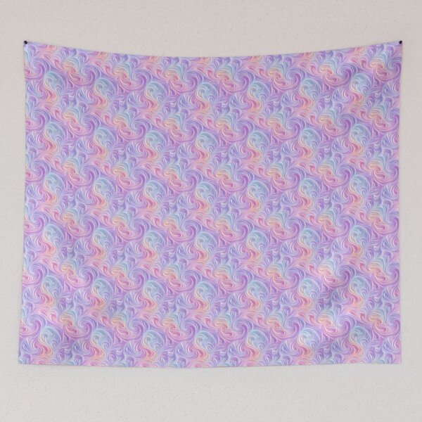 Item preview, Pastel Trippy Vaporwave Seamless Pattern designed and sold by AillustriaAK.