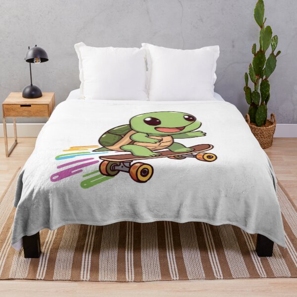 Item preview, Anime turtle skateboarding- Cartoon Art designed and sold by Animepopstudio.
