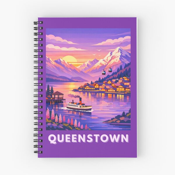 Item preview, Queenstown Travel Illustration designed and sold by MatthewHeights.