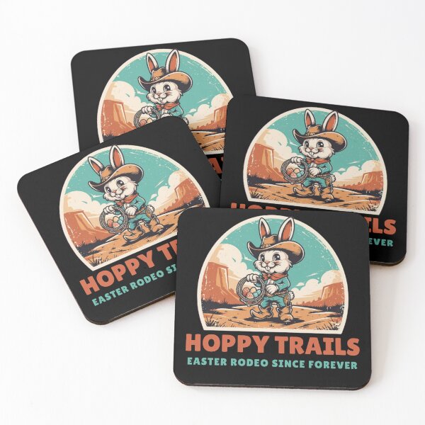 Item preview, Hoppy Trails Easter Rodeo — Western  Cowboy Bunny Vintage Desert Easter Shirt designed and sold by CottonFirst.