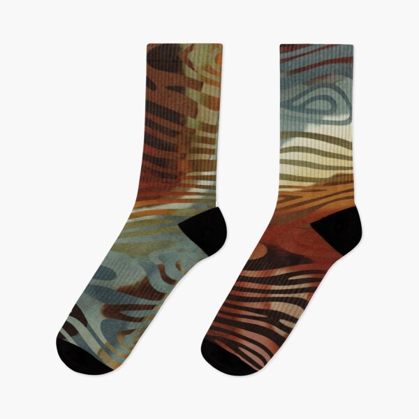 Item preview, Abstract Earth Flow Boho Pattern designed and sold by trajeado14.