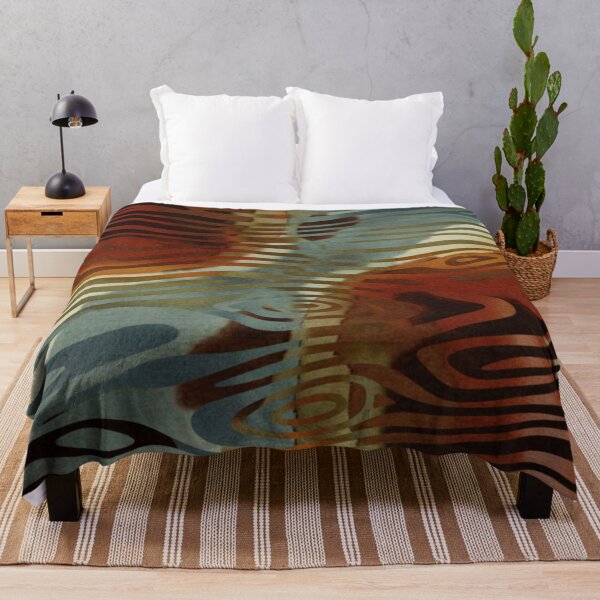 Item preview, Abstract Earth Flow Boho Pattern designed and sold by trajeado14.